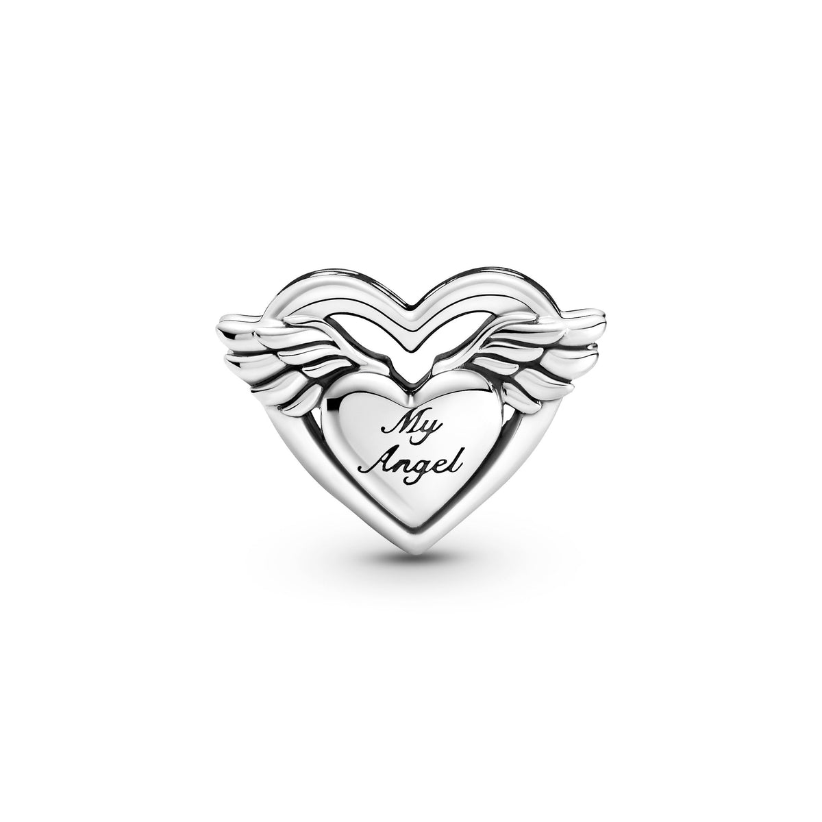Charm – Sterling Silver – Angel Wings & Mum