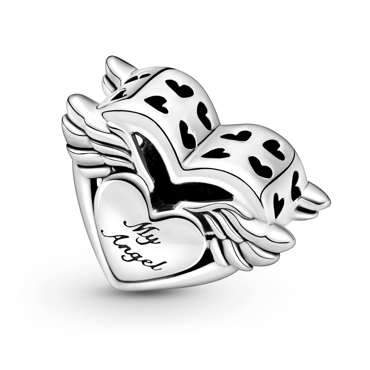 Charm – Sterling Silver – Angel Wings & Mum