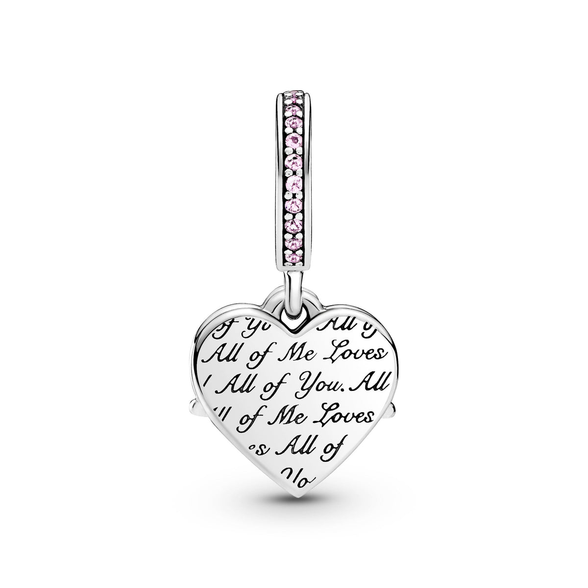 Dangle Charm – Sterling Silver – Heart & Mum