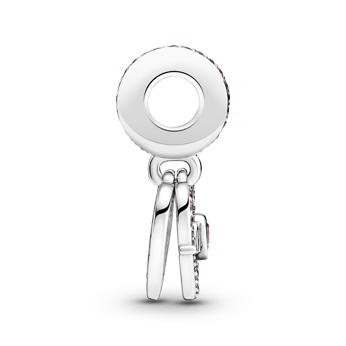Dangle Charm – Sterling Silver – Heart & Mum