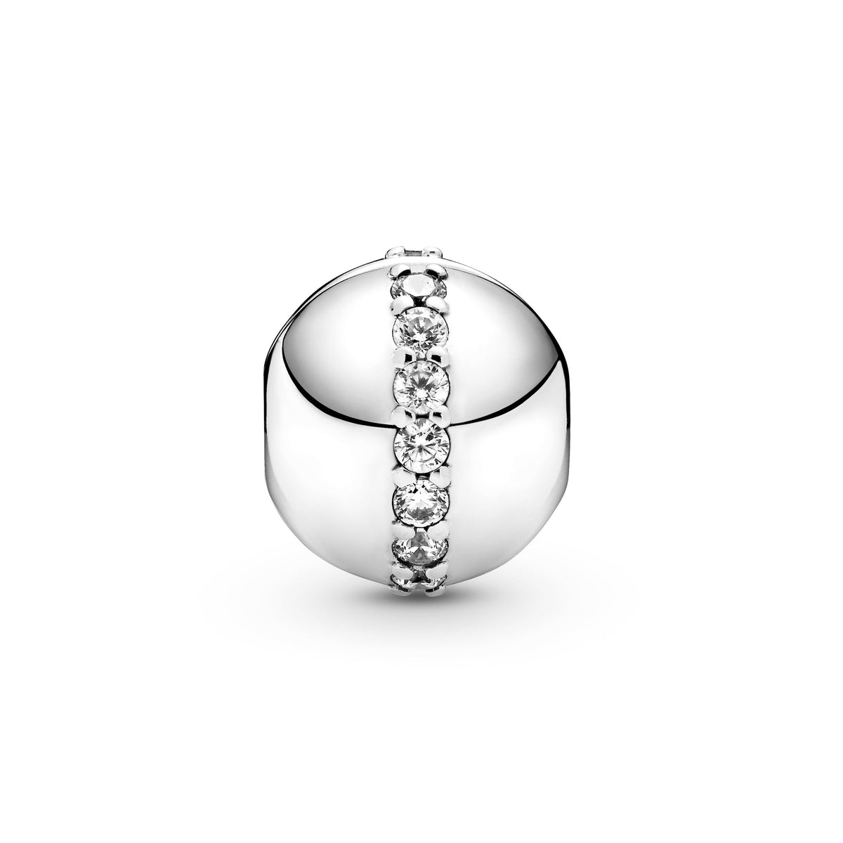 Clip Charm – Sterling Silver – Sparkling Line