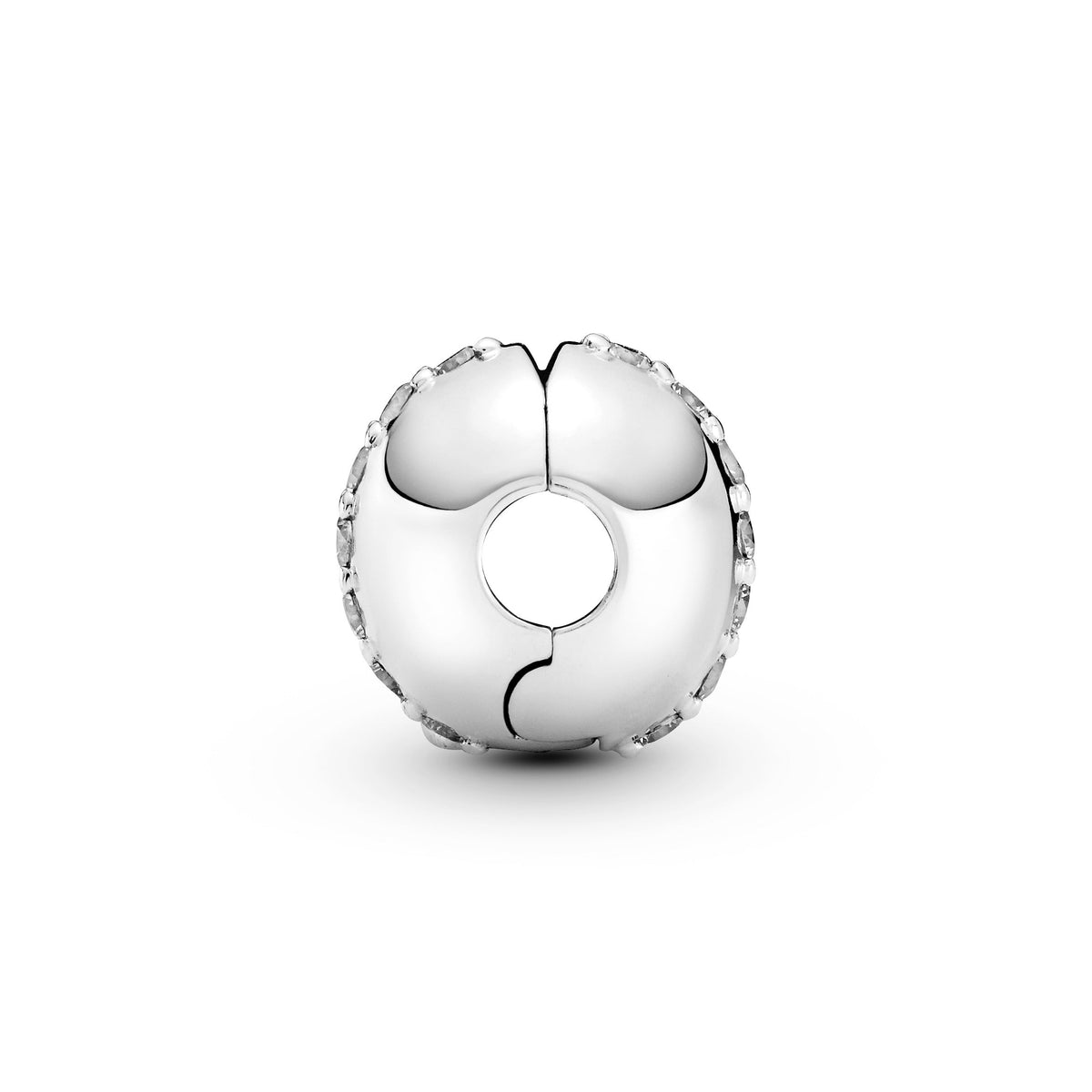 Clip Charm – Sterling Silver – Sparkling Line