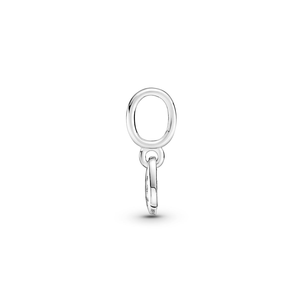 Dangle Charm – Sterling Silver – Stellar Blue Pavé Tilted Heart