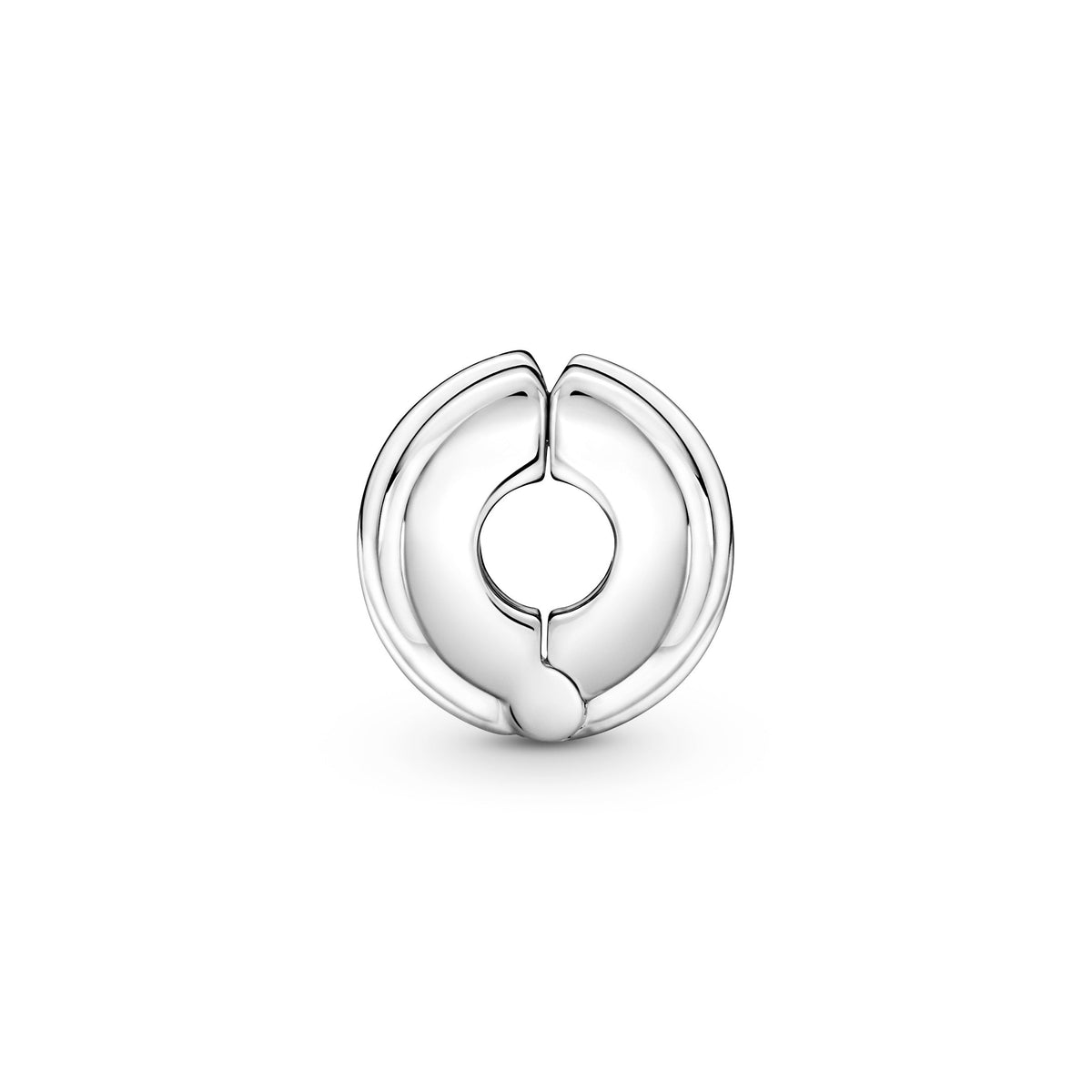 Clip Charm – Sterling Silver – Polished Ribbons