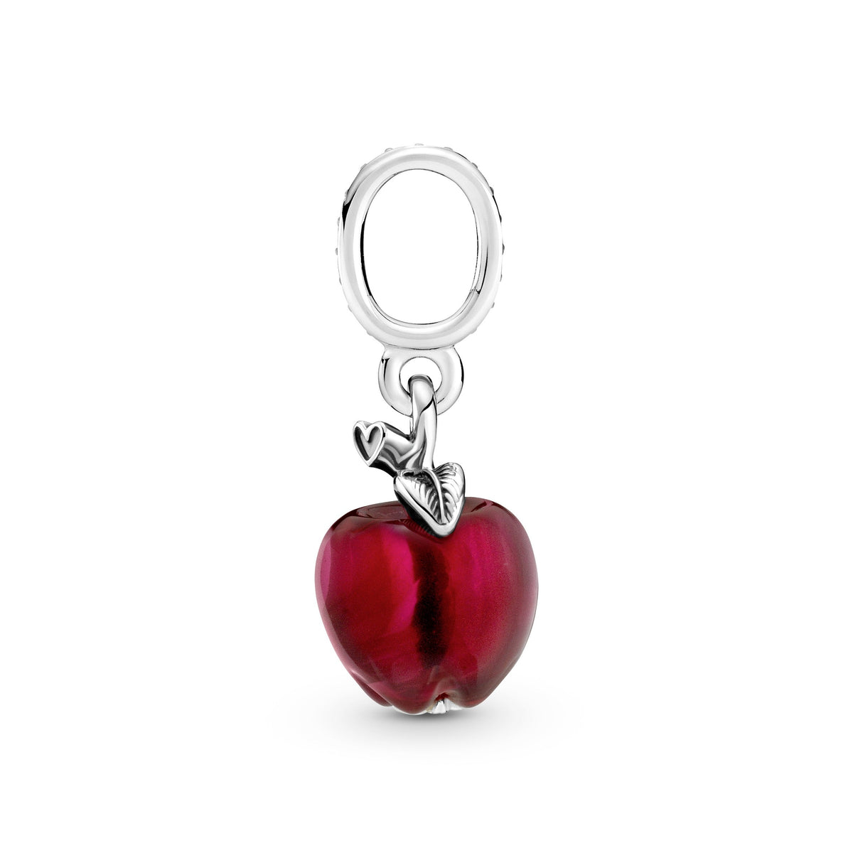 Dangle Charm – Sterling Silver – Murano Glass Red Apple