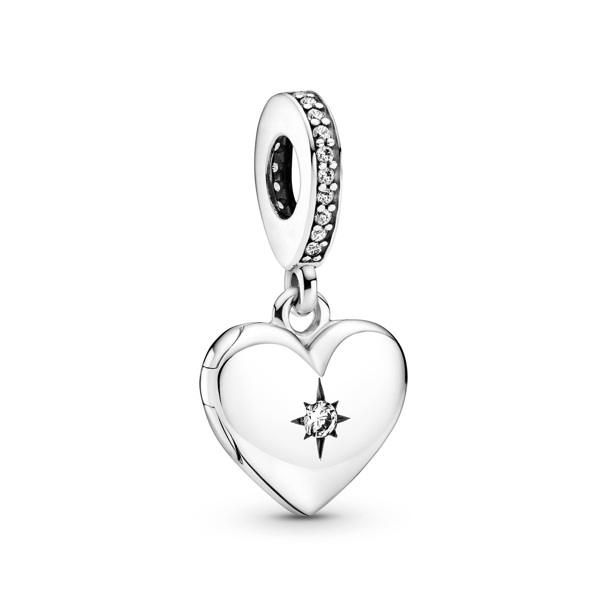 Dangle Charm – Sterling Silver – Openable Heart Locket