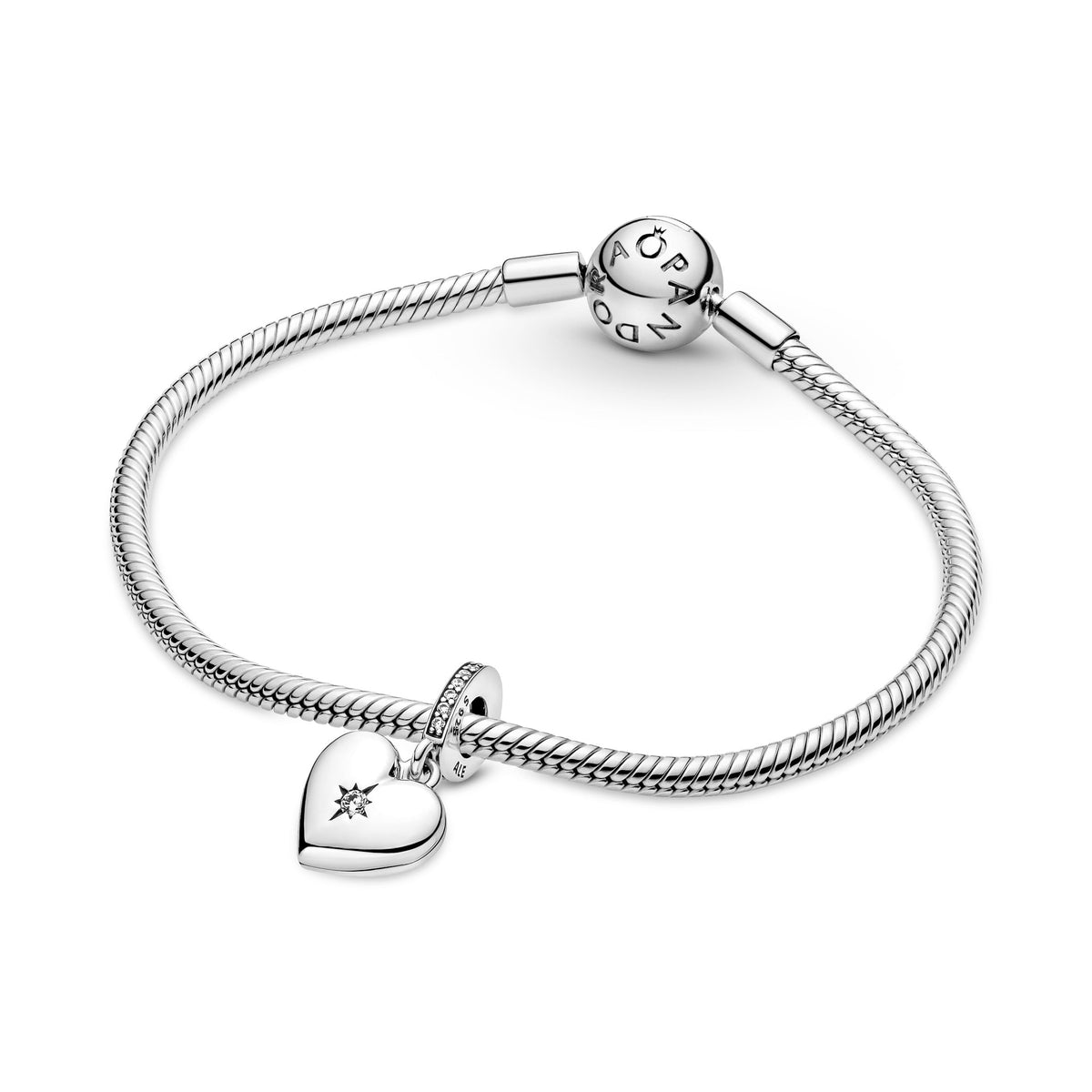 Dangle Charm – Sterling Silver – Openable Heart Locket
