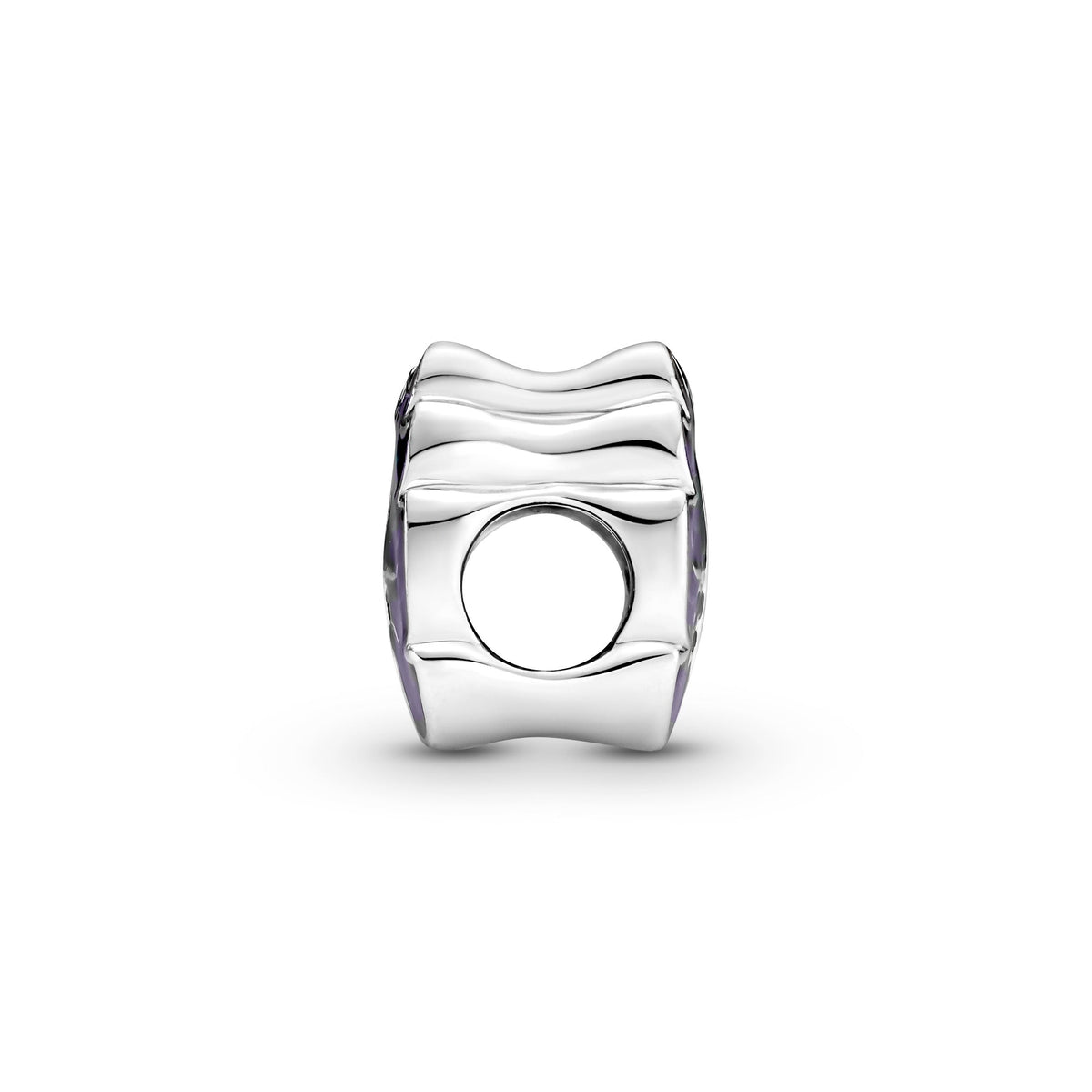 Charm – Sterling Silver – Purple & Green Leaf