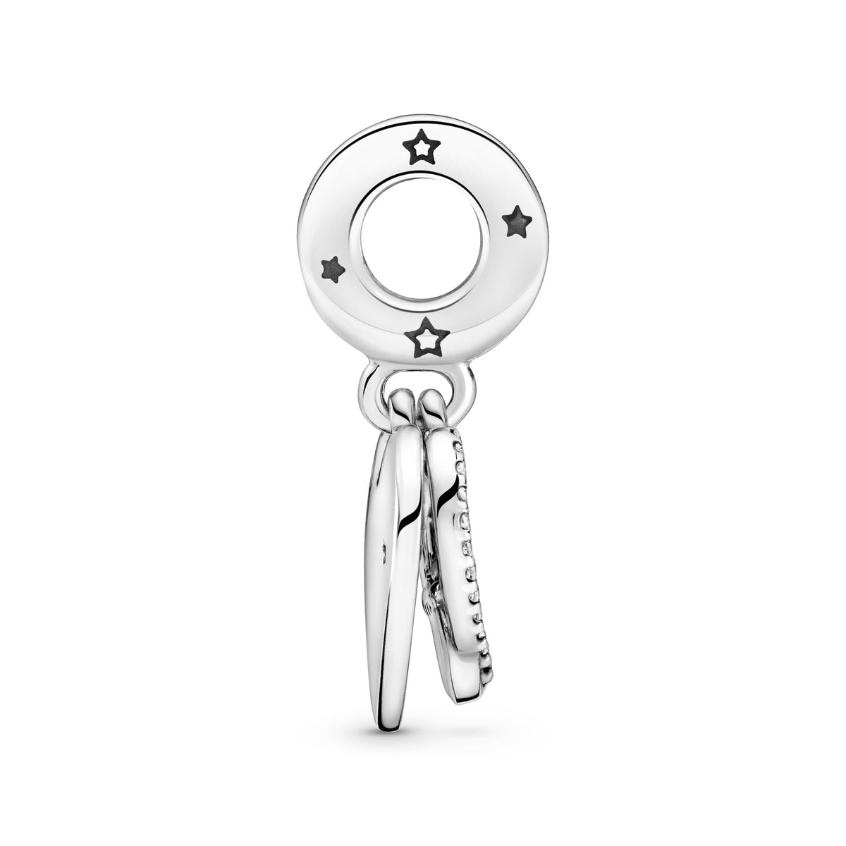 Dangle Charm – Sterling Silver – Cats & Hearts