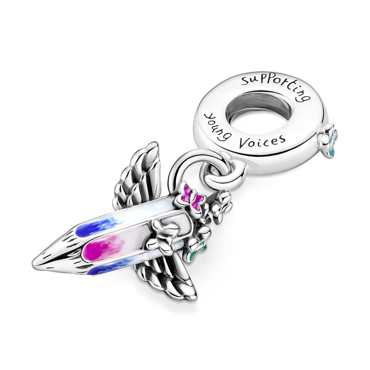 Dangle Charm – Sterling Silver – Dreams Of The Future Crayon