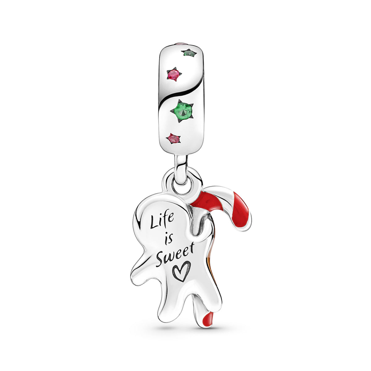 Dangle Charm – Sterling Silver – Gingerbread Man