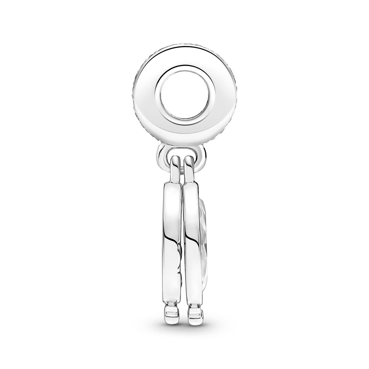 Dangle Charm – Sterling Silver – Magnified Star Double