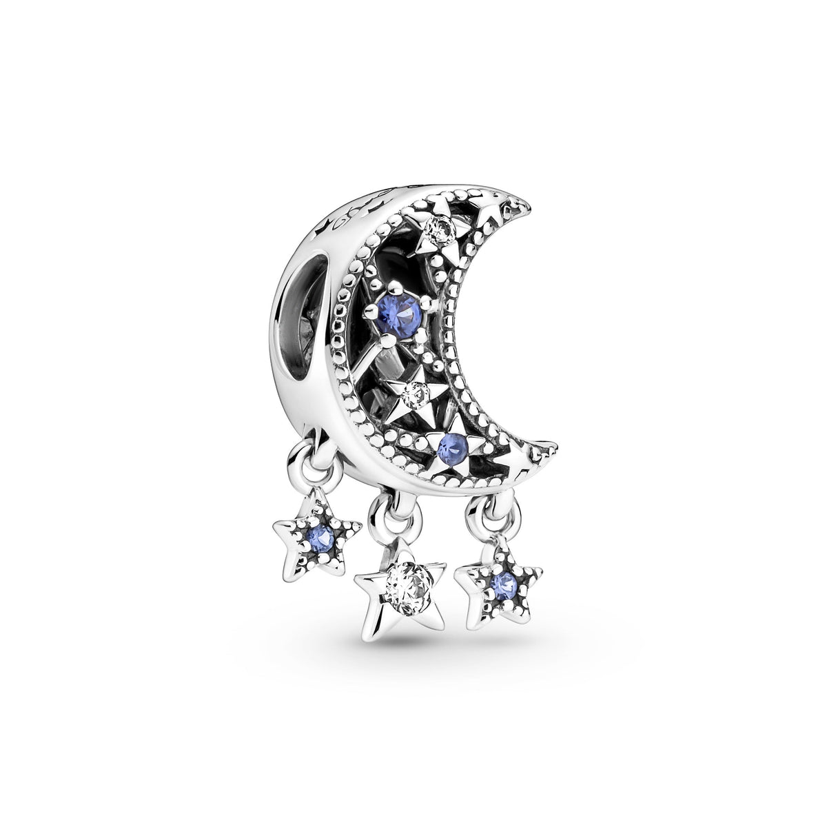 Charm – Sterling Silver – Star & Crescent Moon