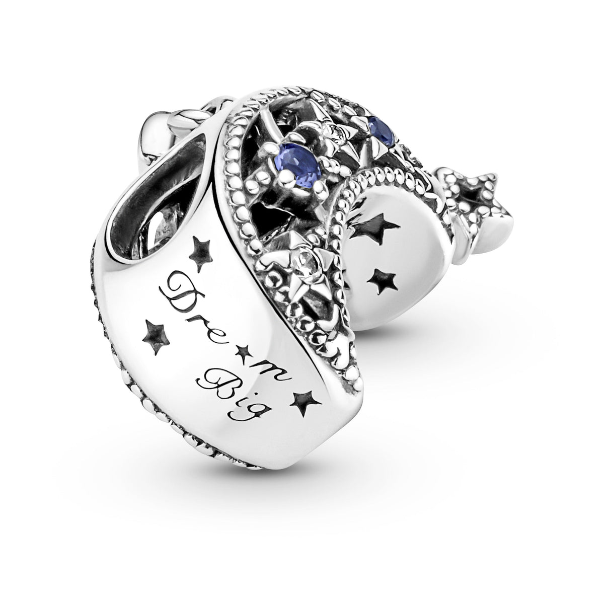 Charm – Sterling Silver – Star & Crescent Moon