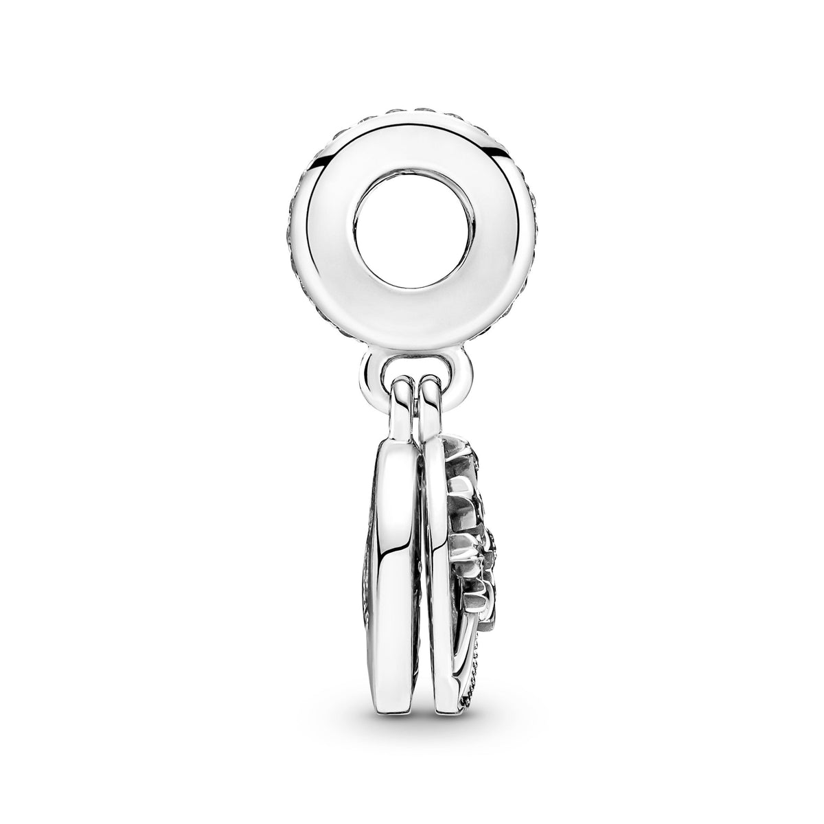 Charm – Sterling Silver – Double Dangle Tree & Galaxy Moon