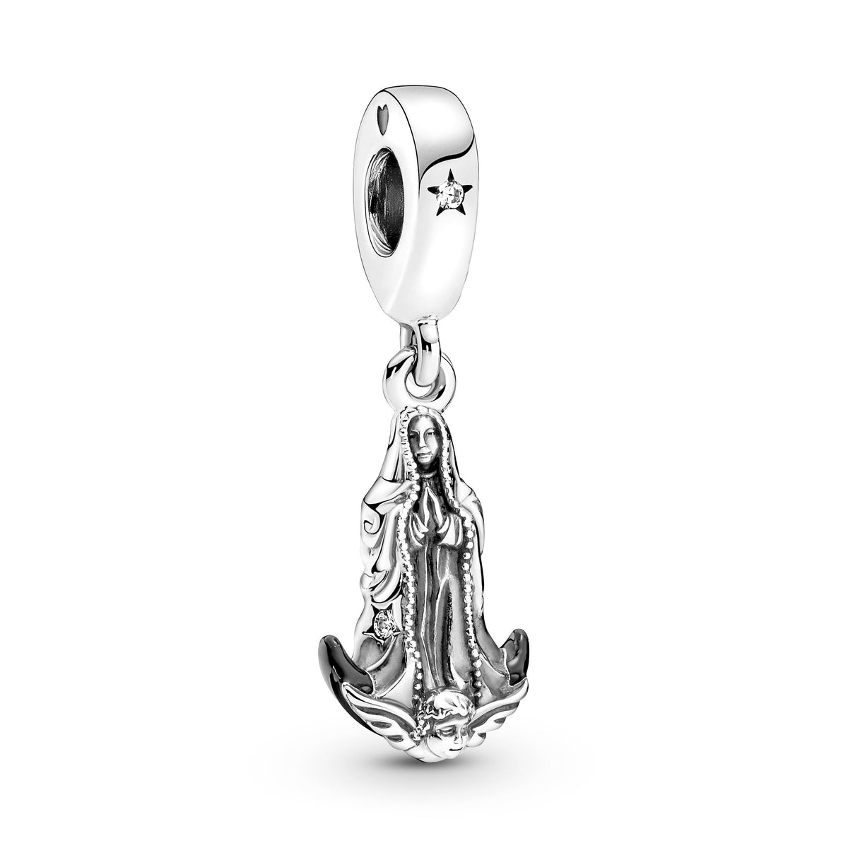 Dangle Charm – Sterling Silver – Virgin of Guadalupe Motif