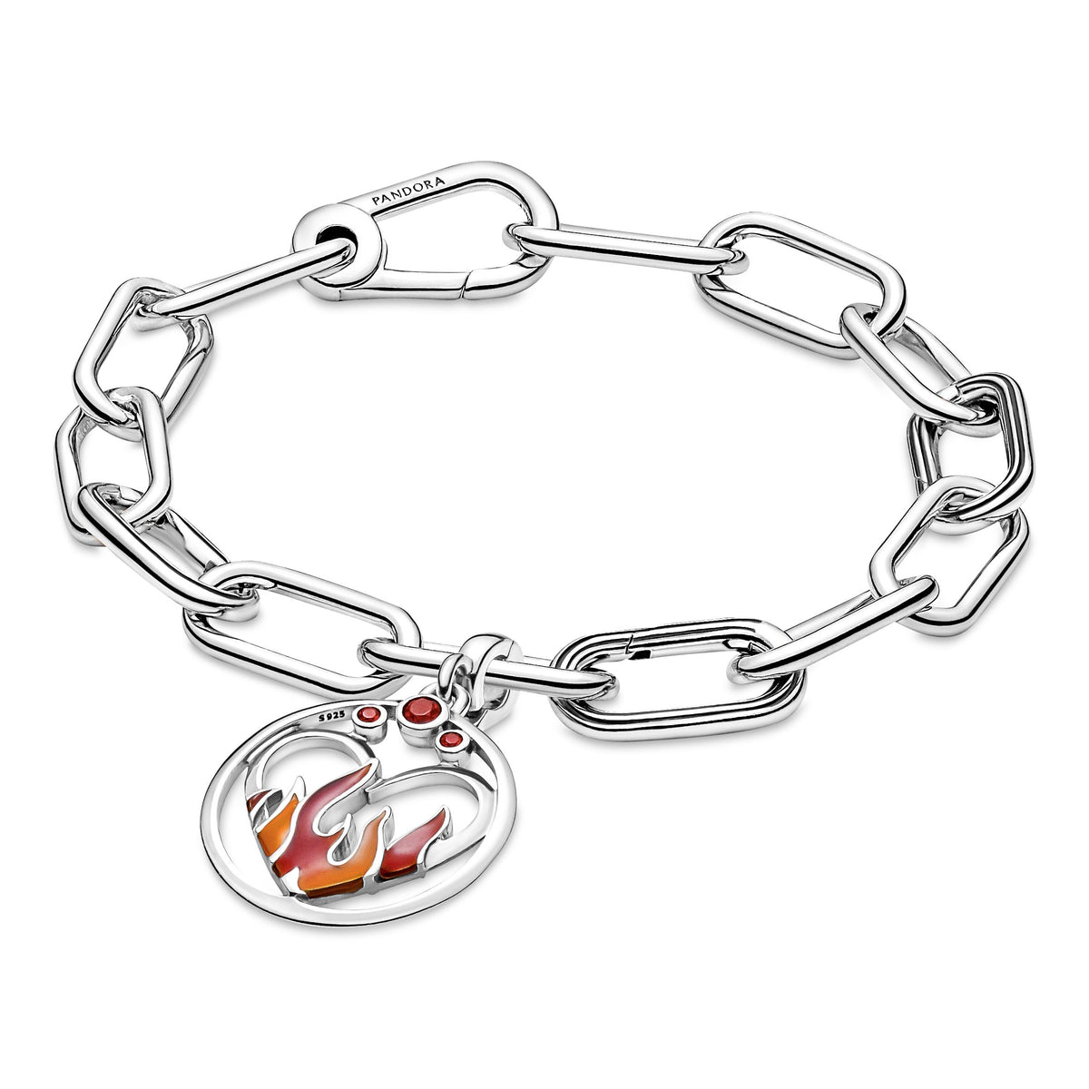 Charm – Sterling Silver – Pandora ME Fire Inside Medallion