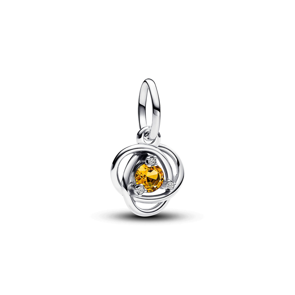 Dangle Charm – Sterling Silver – Honey Eternity Circle