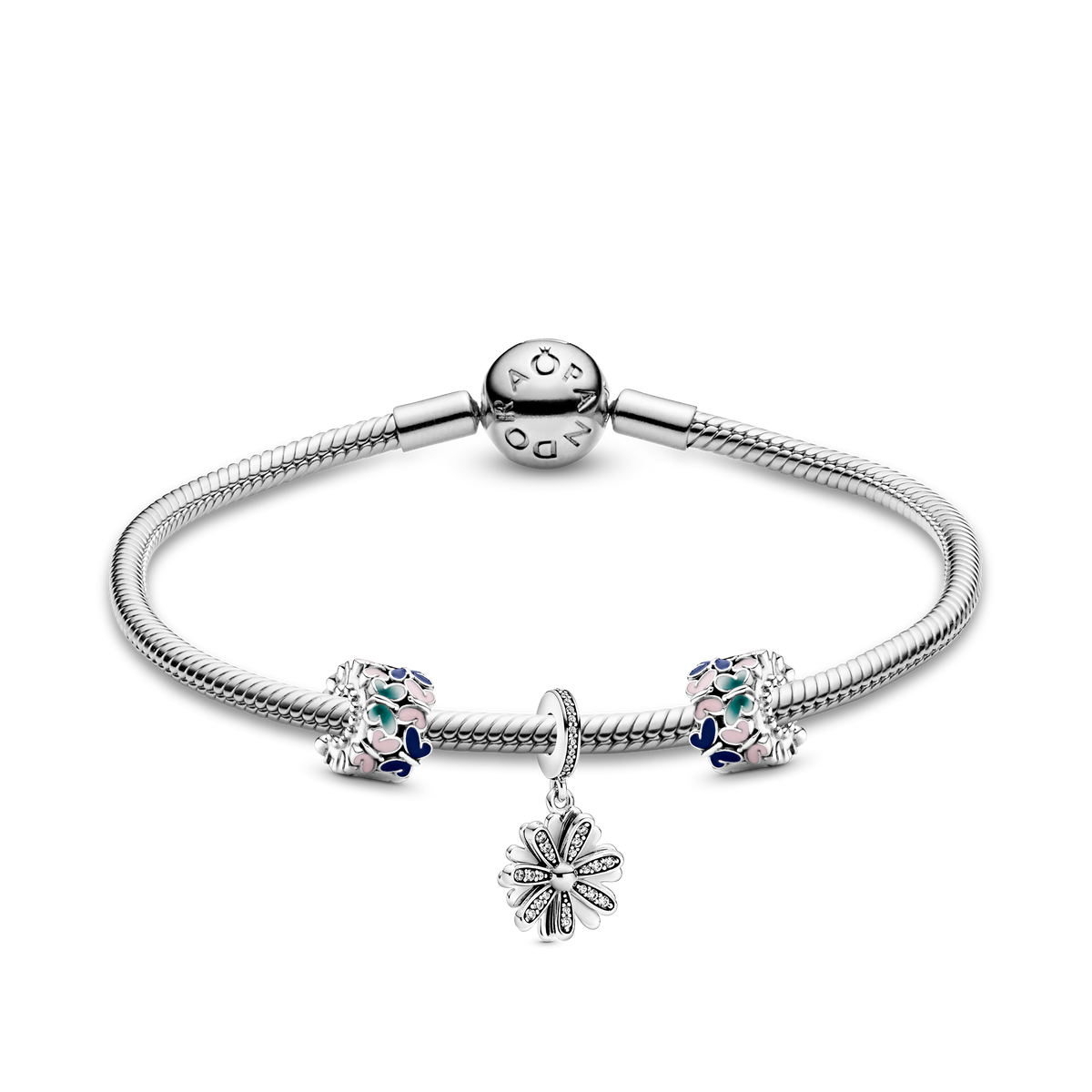Bracelet – Sterling Silver – Inspired by Nature and Charms Bundle Set