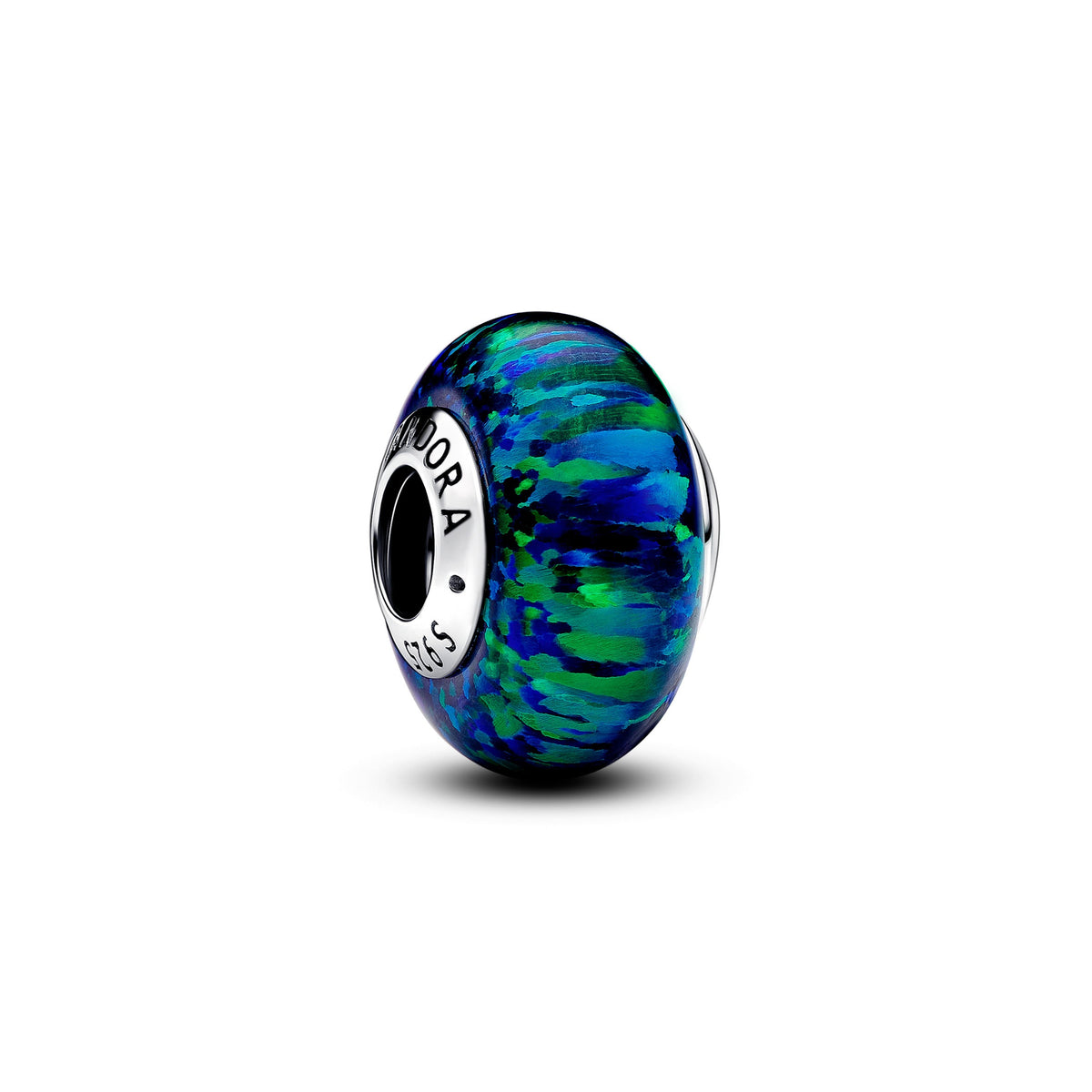 Charm – Sterling Silver – Opalescent Green