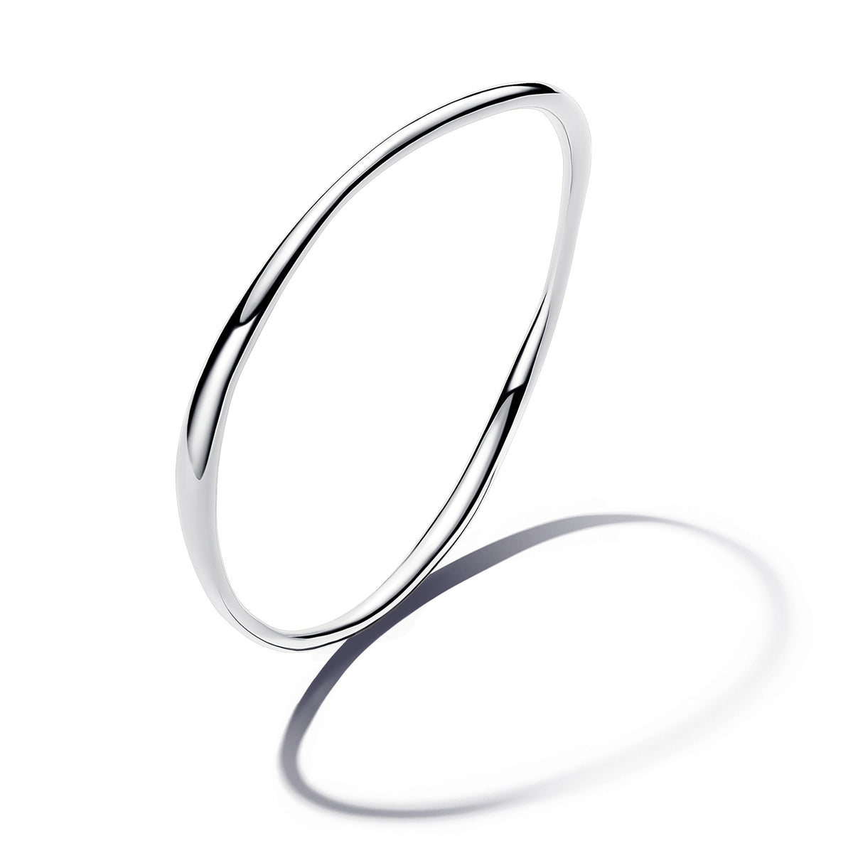 Bangle – Sterling Silver – Organically Shaped