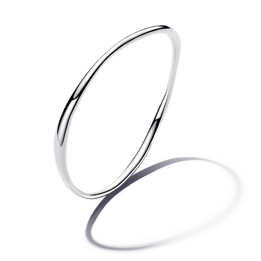 Bangle – Sterling Silver – Organically Shaped