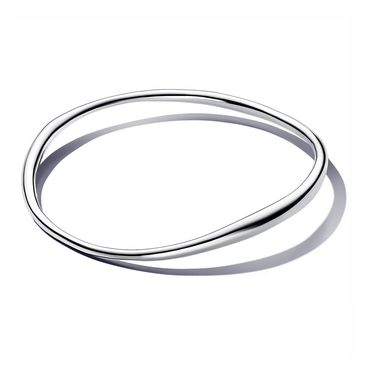 Bangle – Sterling Silver – Organically Shaped