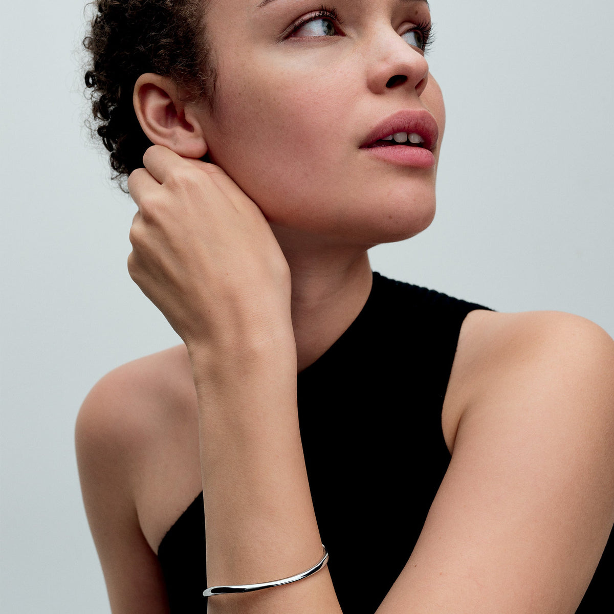 Bangle – Sterling Silver – Organically Shaped