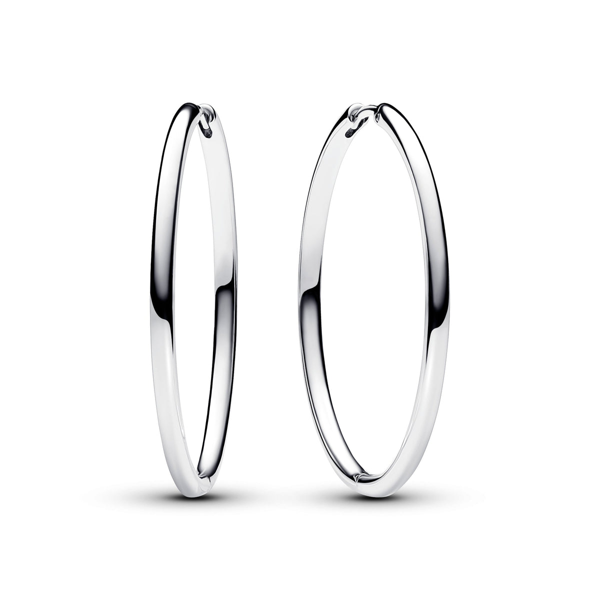 Hoop Earrings – Sterling Silver – Pandora Moments 40 mm Charm