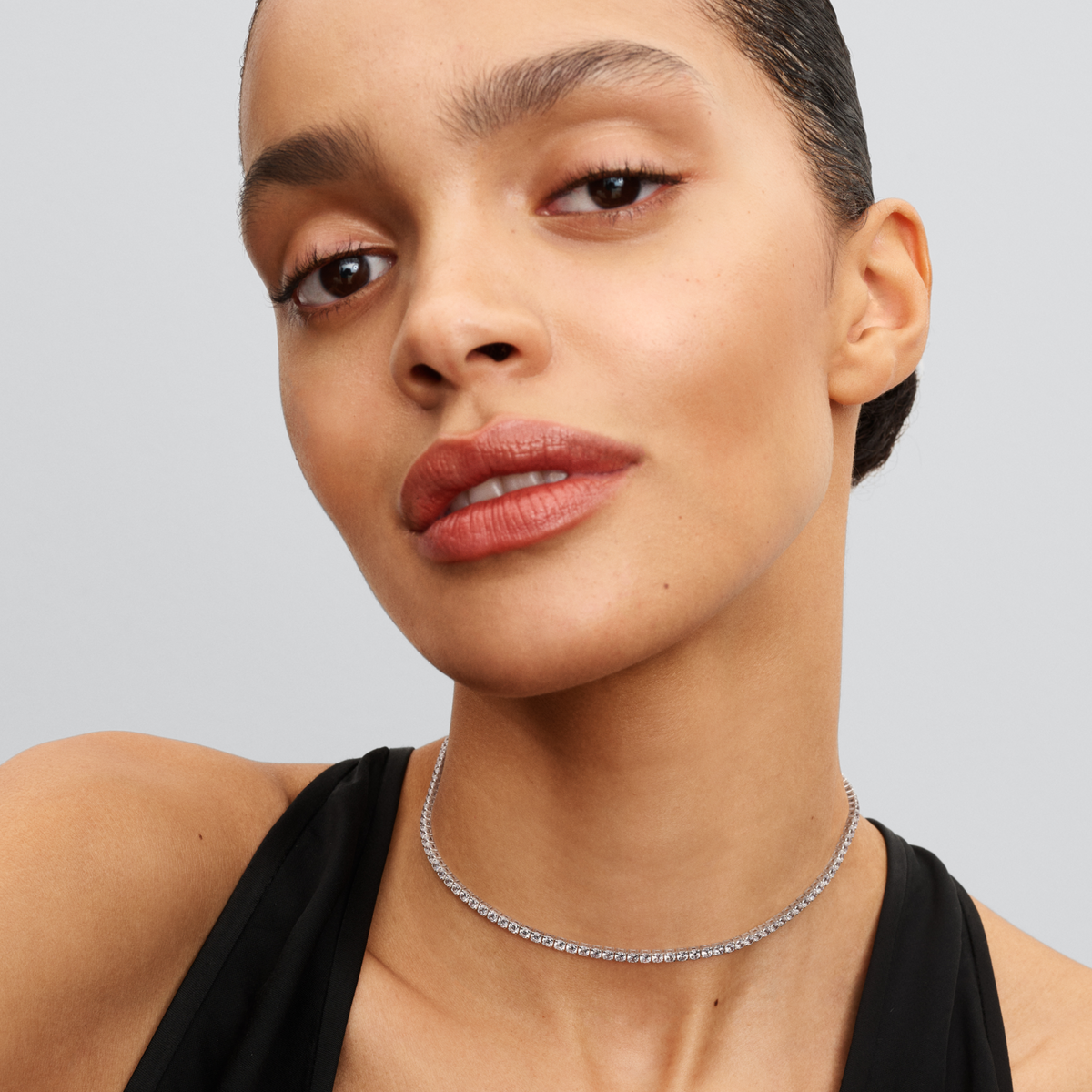 Necklace – Sterling Silver – Tennis Choker