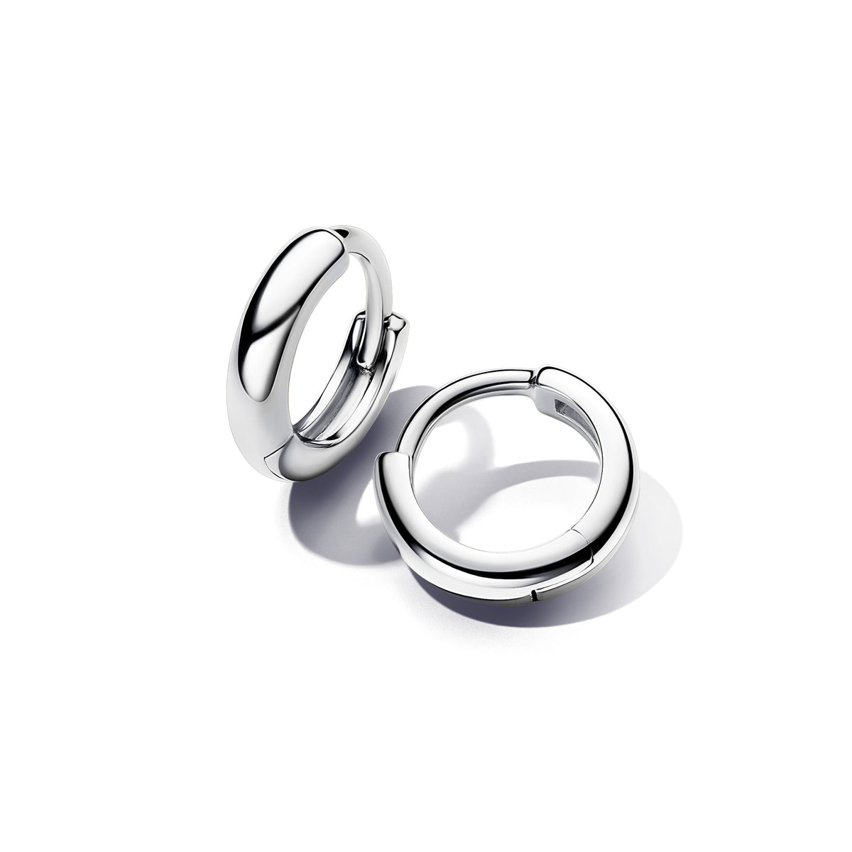 Hoop Earrings – Sterling Silver – Round