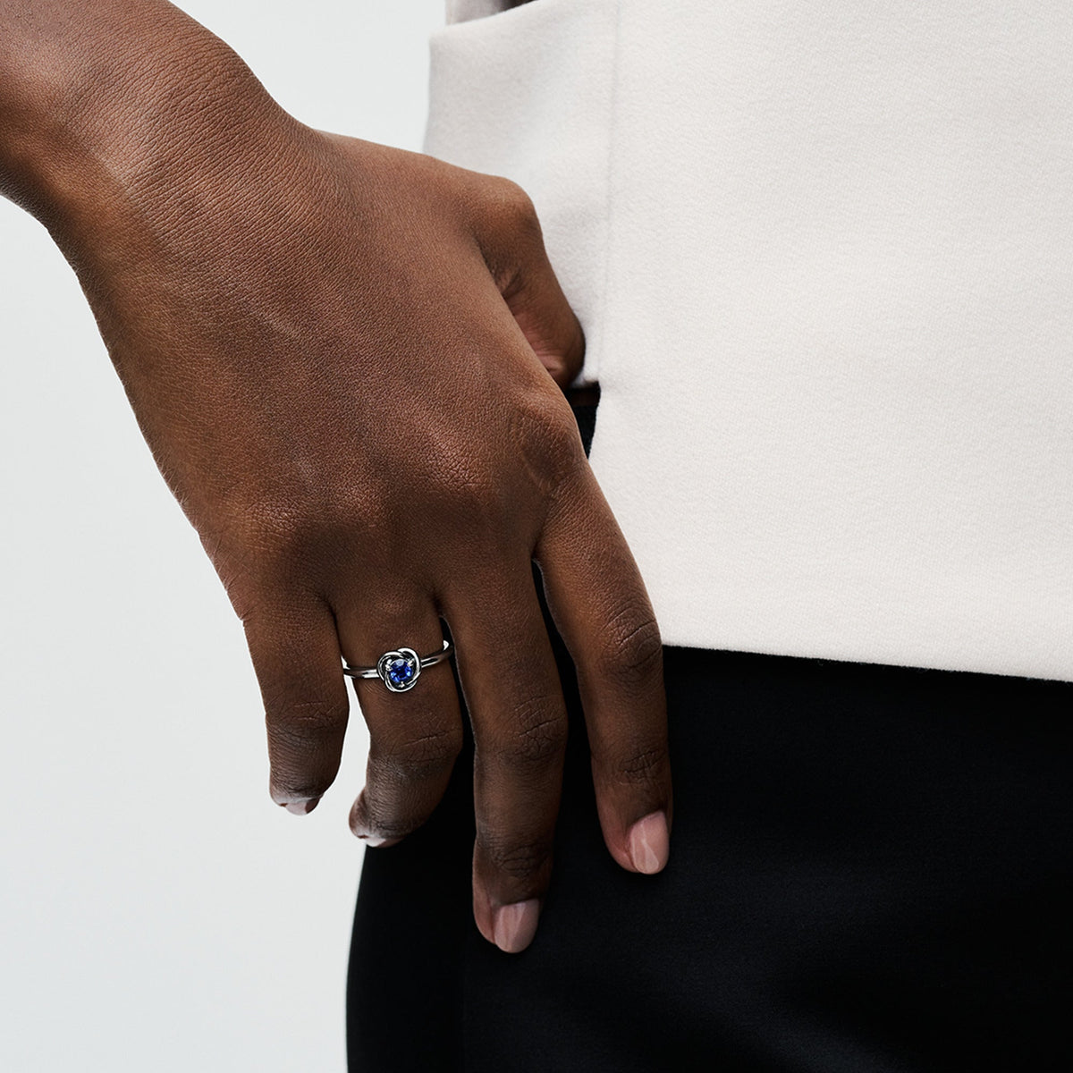 Ring – Sterling Silver – September Birthstone Eternity Circle