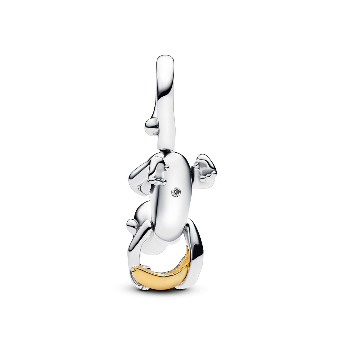 Dangle Charm – 14k Gold-Plated – Two-tone Movable Monkey
