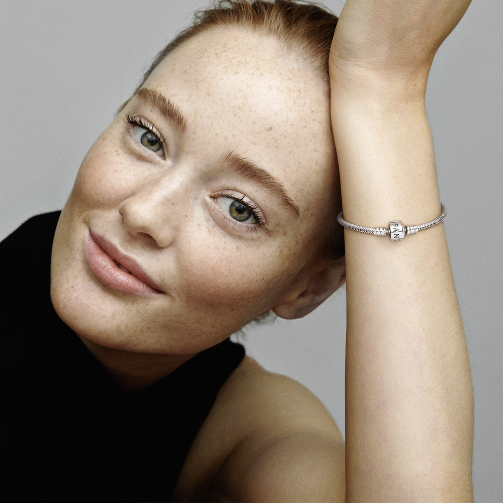 Chain Bracelet – Sterling Silver – Pandora Moments Barrel Clasp Snake