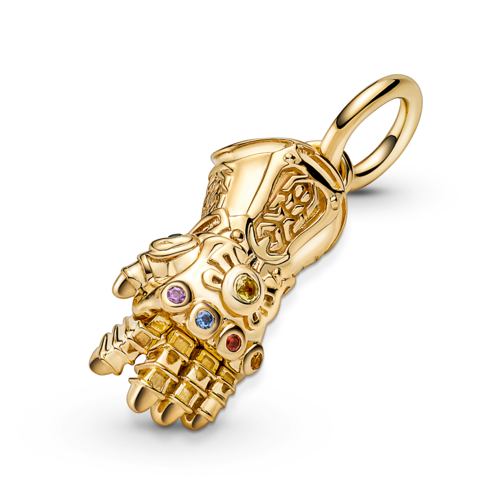 Dangle Charm – 14k Gold-Plated – Marvel The Avengers Infinity Gauntlet