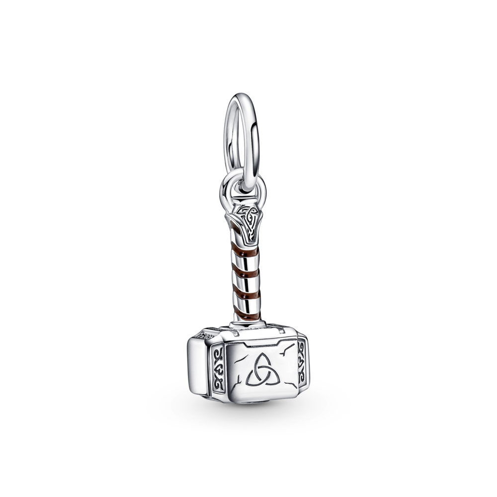 Dangle Charm – Sterling Silver – Marvel The Avengers Thor's Hammer