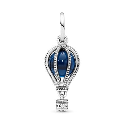 Charm – Sterling Silver – Blue Hot Air Balloon Travel