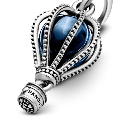 Charm – Sterling Silver – Blue Hot Air Balloon Travel