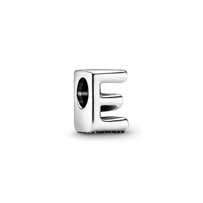 Charm – Sterling Silver – Letter E Alphabet